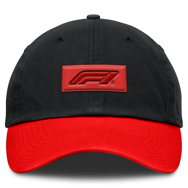 Men's Fanatics Black/Red Formula 1 Impact Adjustable Hat