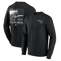 Men's Fanatics Black 2025 Japan Grand Prix Collage Graphic Pullover Sweatshirt