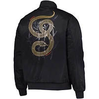 Blouson aviateur entièrement zippé Fanatics noir pour homme, Formule 1 2025, Grand Prix de Chine, Année du Serpent