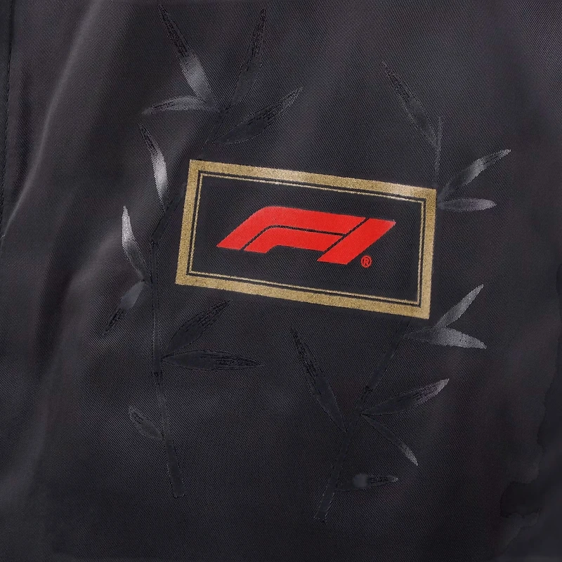 Blouson aviateur entièrement zippé Fanatics noir pour homme, Formule 1 2025, Grand Prix de Chine, Année du Serpent