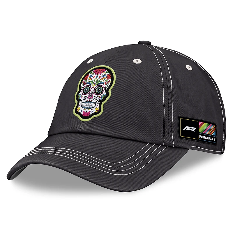Casquette ajustable Fanatics noire Formula 1 Calavera pour homme