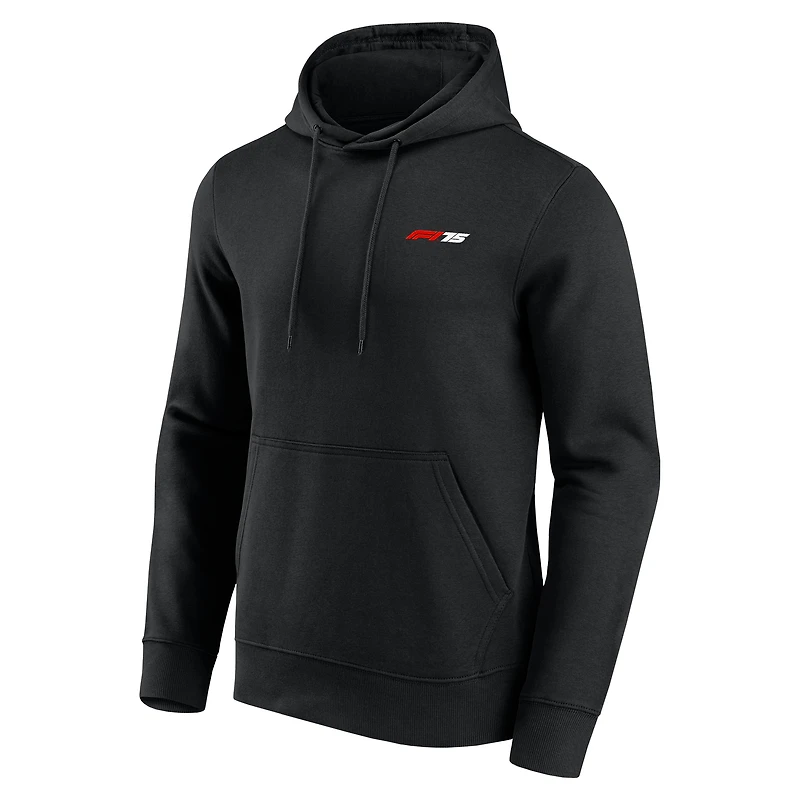 Sweat à capuche noir avec logo Formule 1 F175 pour homme Fanatics