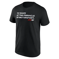 T-shirt noir pour homme avec slogan Formule 1 F175