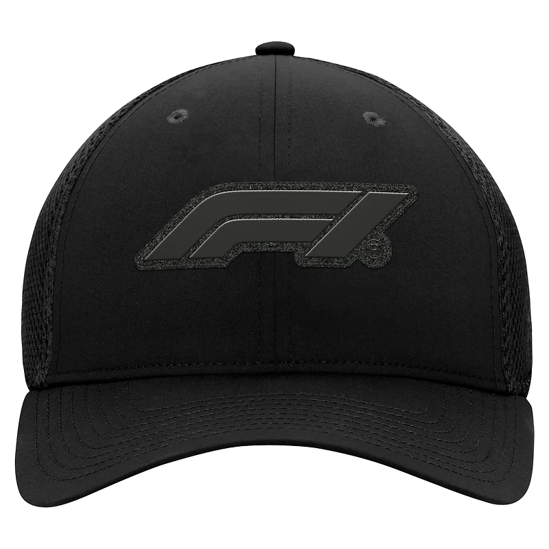 Casquette Fanatics noire Formule 1 Nocturn Sport Flex pour homme