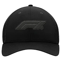 Casquette Fanatics noire Formule 1 Nocturn Sport Flex pour homme