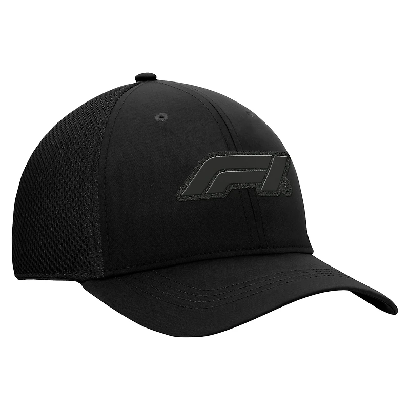 Casquette Fanatics noire Formule 1 Nocturn Sport Flex pour homme
