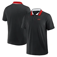 Polo Fanatics noir pour homme, motif Formule 1.