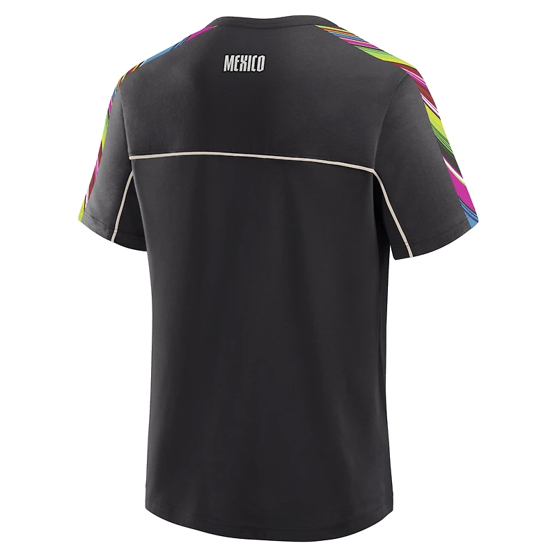 Men's Fanatics Charcoal Formula 1 Mexico Grand Prix Sugar Skull T-Shirt