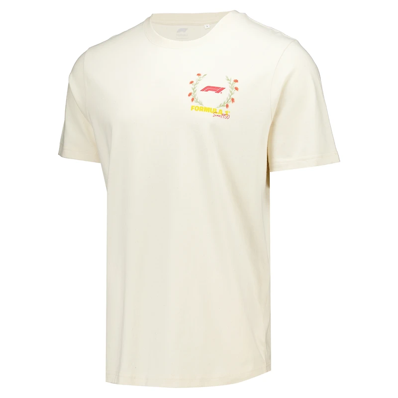 Men's Fanatics Cream F1 Retro Graphic T-Shirt