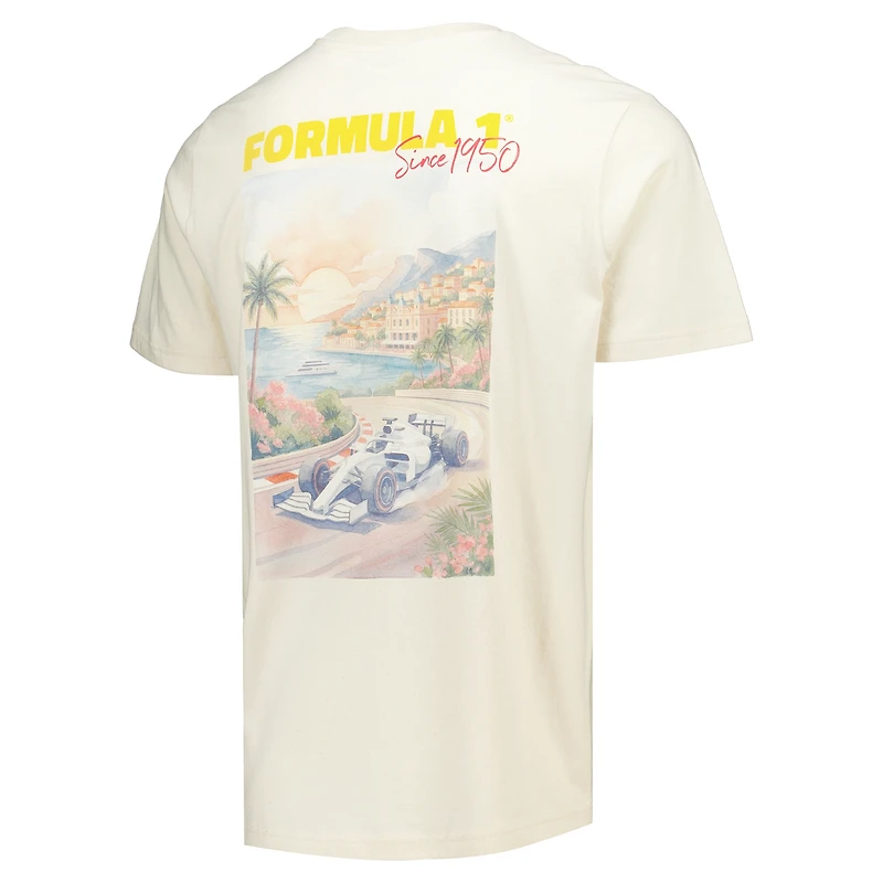 Men's Fanatics Cream F1 Retro Graphic T-Shirt