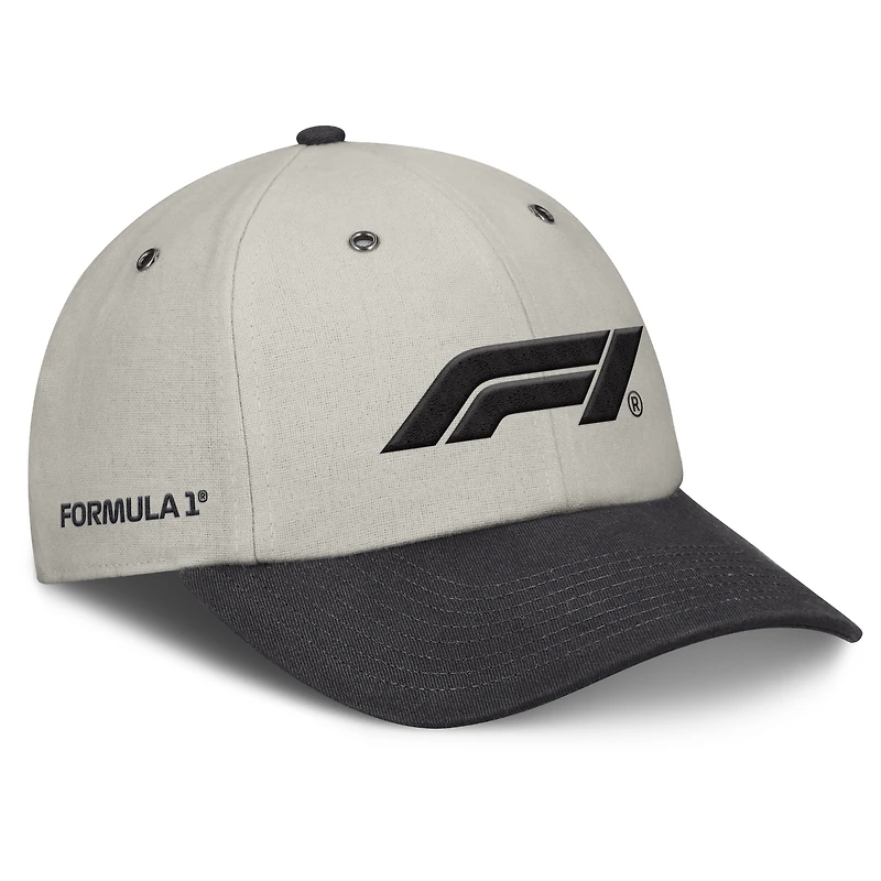 Men's Fanatics  Gray/Black Formula 1 Frame Adjustable Hat