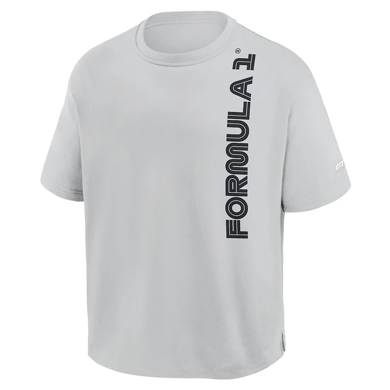 Men's Fanatics Gray Formula 1 Oversized Race Grid Shirt