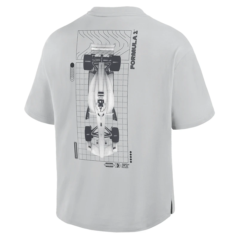 T-shirt oversize gris Fanatics Formula 1 Race Grid pour homme
