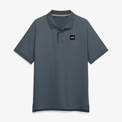 Men's Fanatics Gray Formula 1 Square Micro Raglan Polo