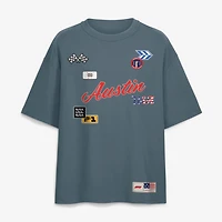 Men's Fanatics  Gray Formula 1 United States Grand Prix Oversized Old School T-Shirt