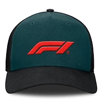 Men's Fanatics Green/Black Formula 1 Clash A-Frame Trucker Adjustable Hat