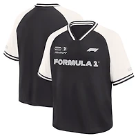 T-shirt Fanatics Phantom Formula 1 pour homme, coupe oversize, col en V et manches raglan carrées.