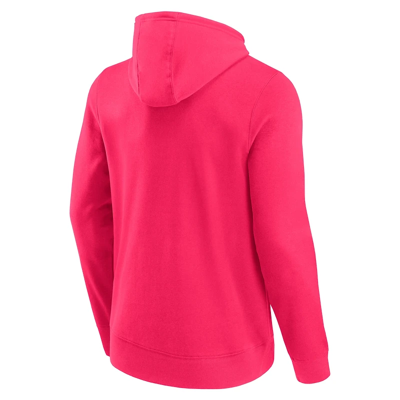 Sweat à capuche rose avec mini logo de Formule 1 Fanatics pour homme