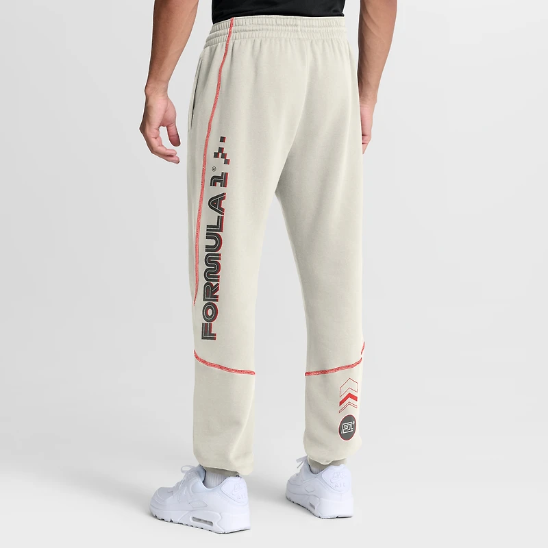 Men's Fanatics Silver Formula 1 Overdrive Fleece Pants