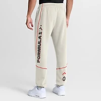Men's Fanatics Silver Formula 1 Overdrive Fleece Pants