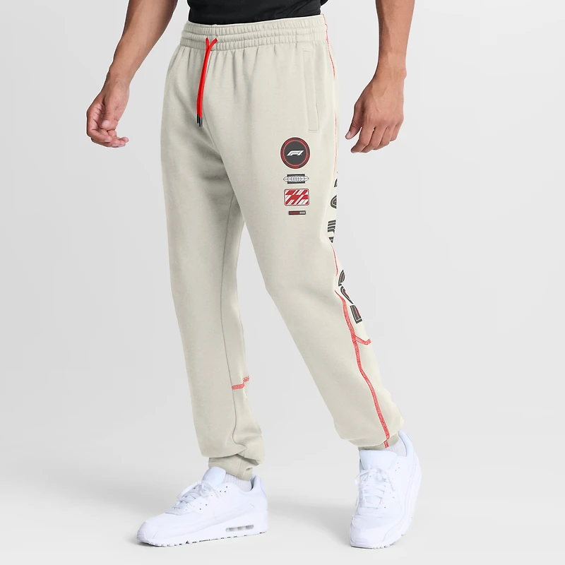 Men's Fanatics Silver Formula 1 Overdrive Fleece Pants