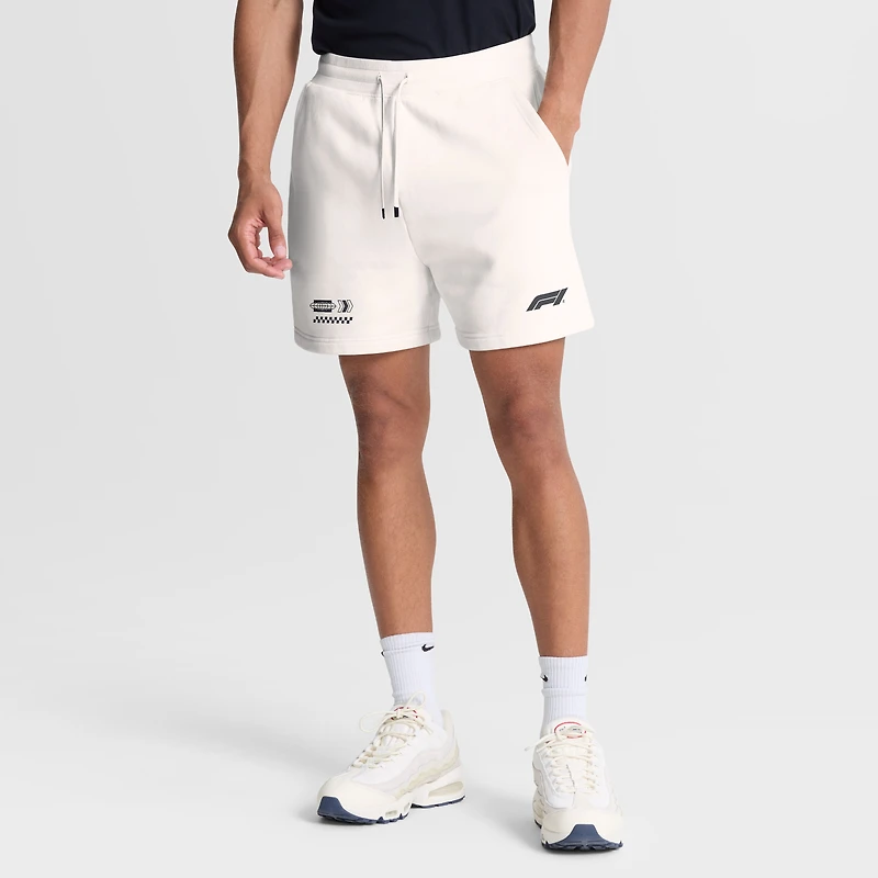 Men's Fanatics White Formula 1 Elements Race Icons 2 Shorts