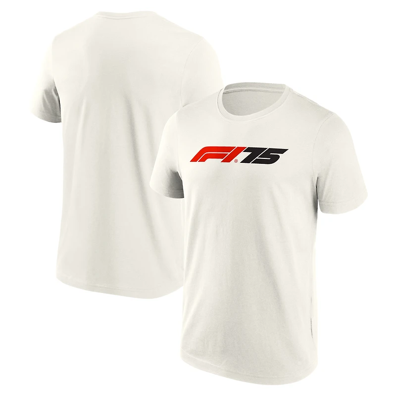 T-shirt Fanatics blanc pour homme avec logo principal Formula 1 F175