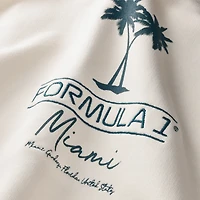 Men's Fanatics White Formula 1 Miami Grand Prix 2026 Oversized Sweatshirt