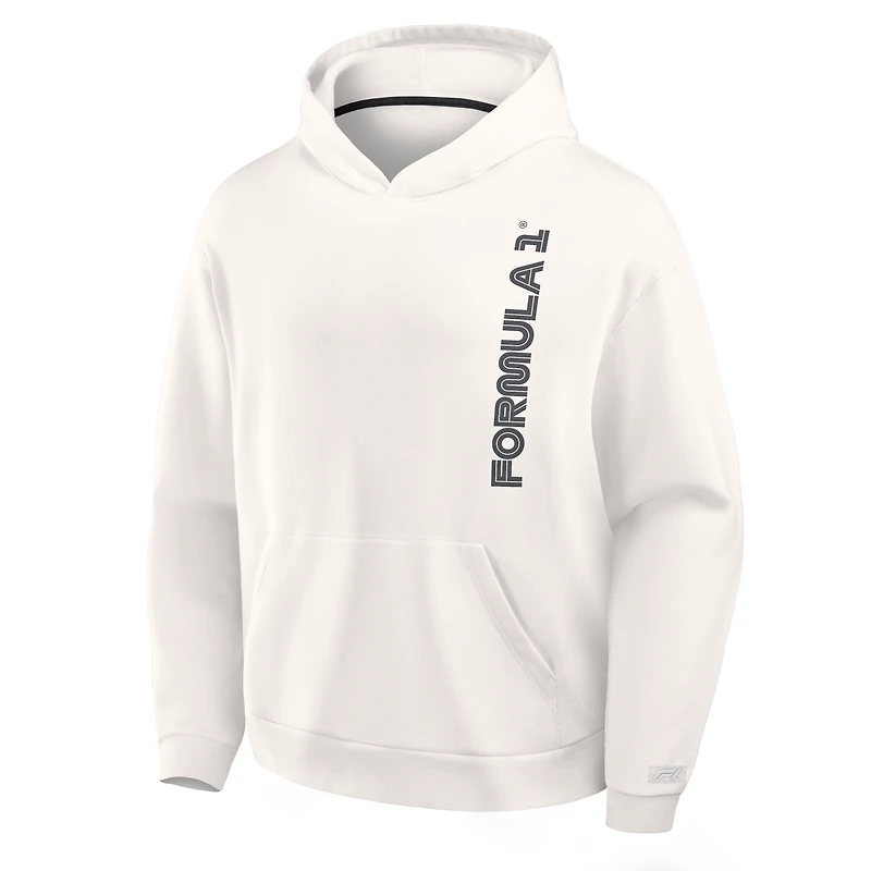 Men's Fanatics White Formula 1 Race Grid Long Sleeve French Terry Hoodie
