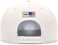 Men's Fanatics  White Formula 1 USA Golfer Snapback Hat