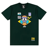 Men's  Forest Green Formula 1 x Disney Mickey Helmet T-Shirt