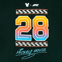 Men's  Forest Green Formula 1 x Disney Mickey Helmet T-Shirt