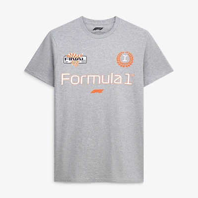 Men's Formula 1 Heather Gray Final Lap T-Shirt