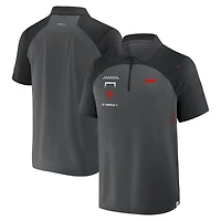 Polo gris Formula 1 Tech à zip 1/4 pour homme