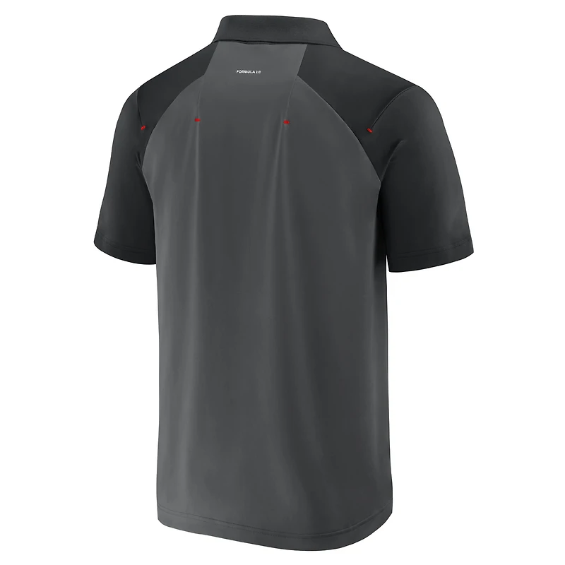 Polo gris Formula 1 Tech à zip 1/4 pour homme
