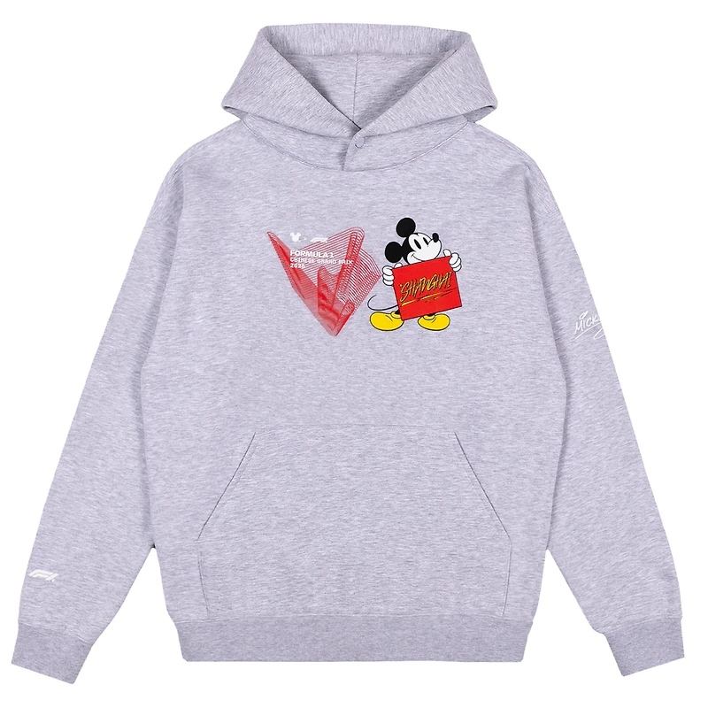 Sweat à capuche gris pour homme Formula 1 x Disney Grand Prix de Chine 2026