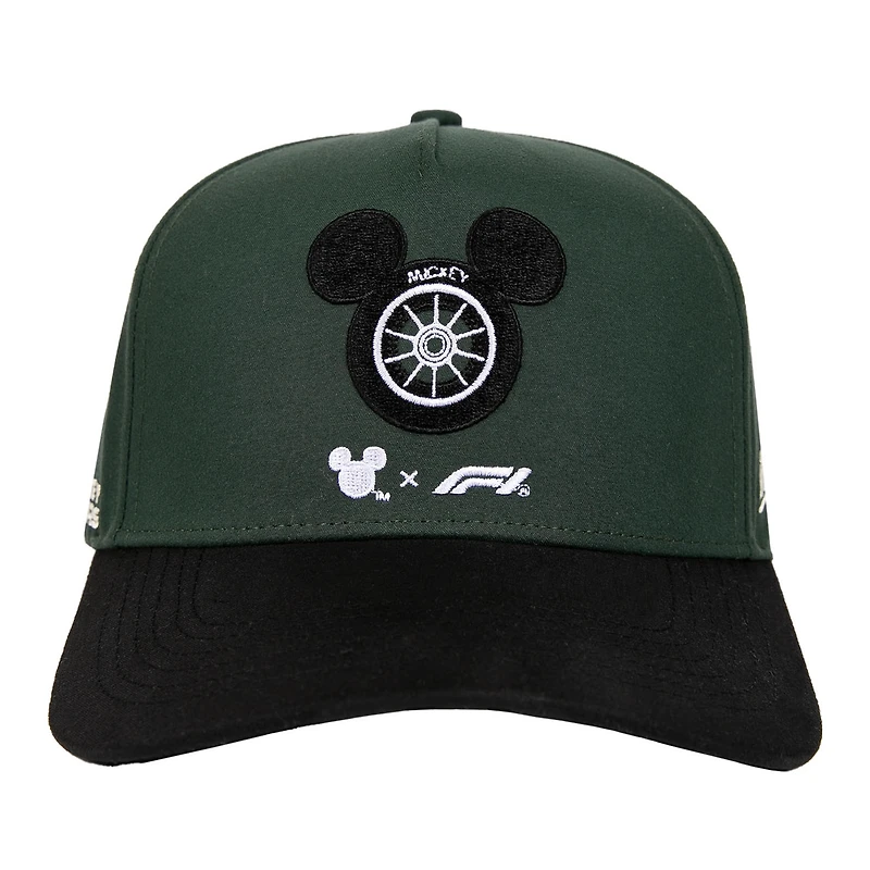 Casquette ajustable verte et noire Formula 1 x Disney Mickey Wheel pour homme