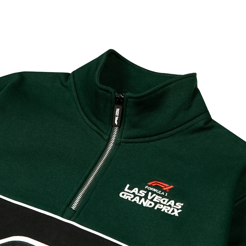 Men's Green 2025 Las Vegas Grand Prix Classic Quarter-Zip Sweatshirt