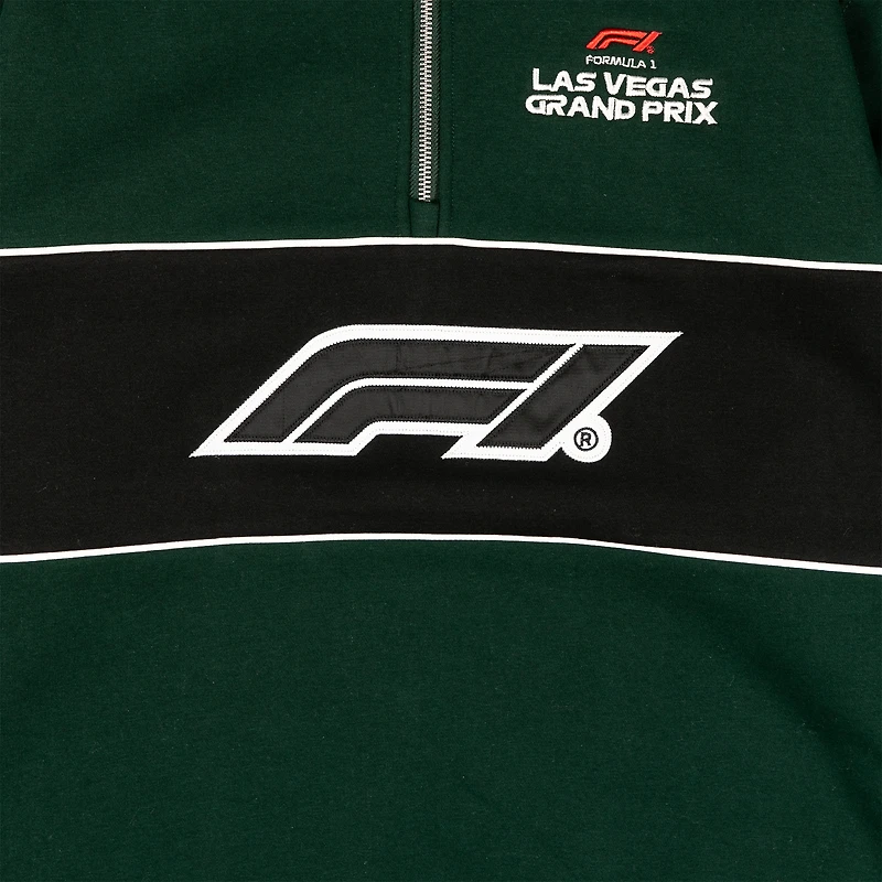 Men's Green 2025 Las Vegas Grand Prix Classic Quarter-Zip Sweatshirt