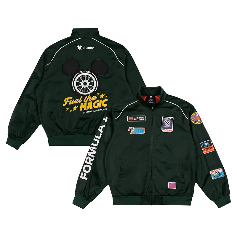 Men's Green Formula 1 x Disney Full-Zip Racing Jacket