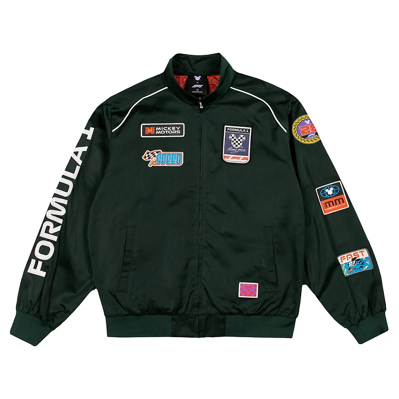 Men's Green Formula 1 x Disney Full-Zip Racing Jacket