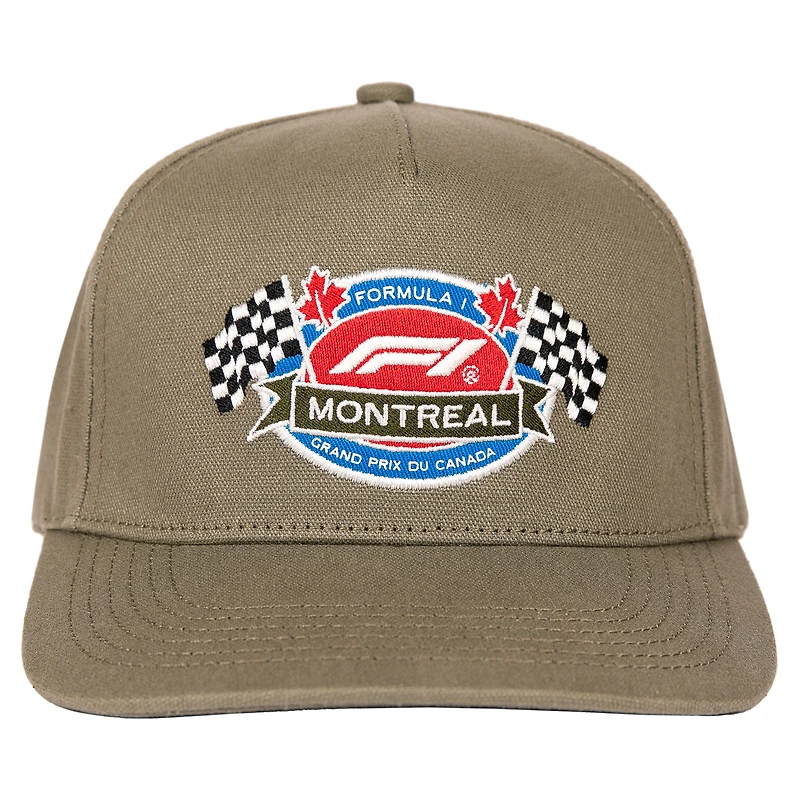 Casquette ajustable kaki pour homme Formule 1 Grand Prix du Canada 2026