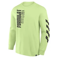 Men's Neon Green Formula 1 Quick Response Long Sleeve T-Shirt