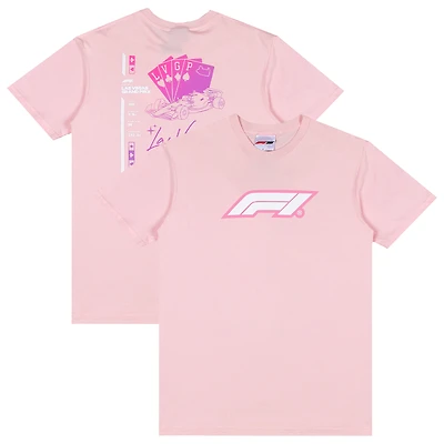 Men's Pink 2025 Las Vegas Grand Prix Steering T-Shirt