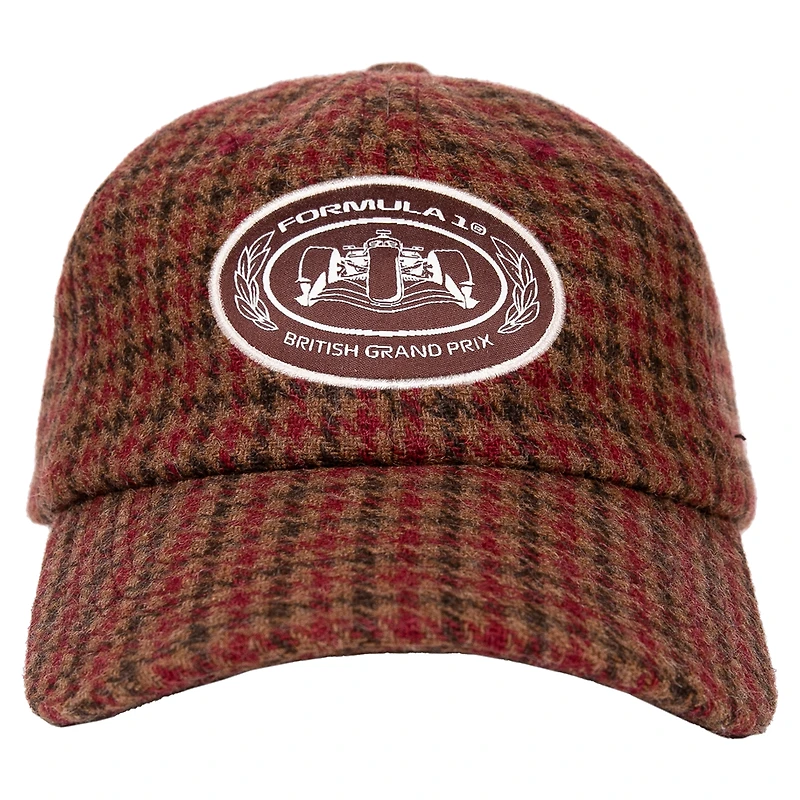 Men's Red British Grand Prix Crest Twill Dad Adjustable Hat