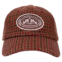 Men's Red British Grand Prix Crest Twill Dad Adjustable Hat