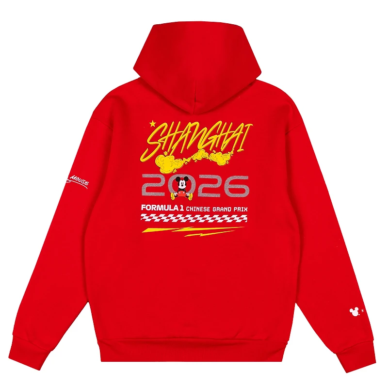 Sweat à capuche rouge pour homme Formula 1 x Disney Grand Prix de Chine 2026