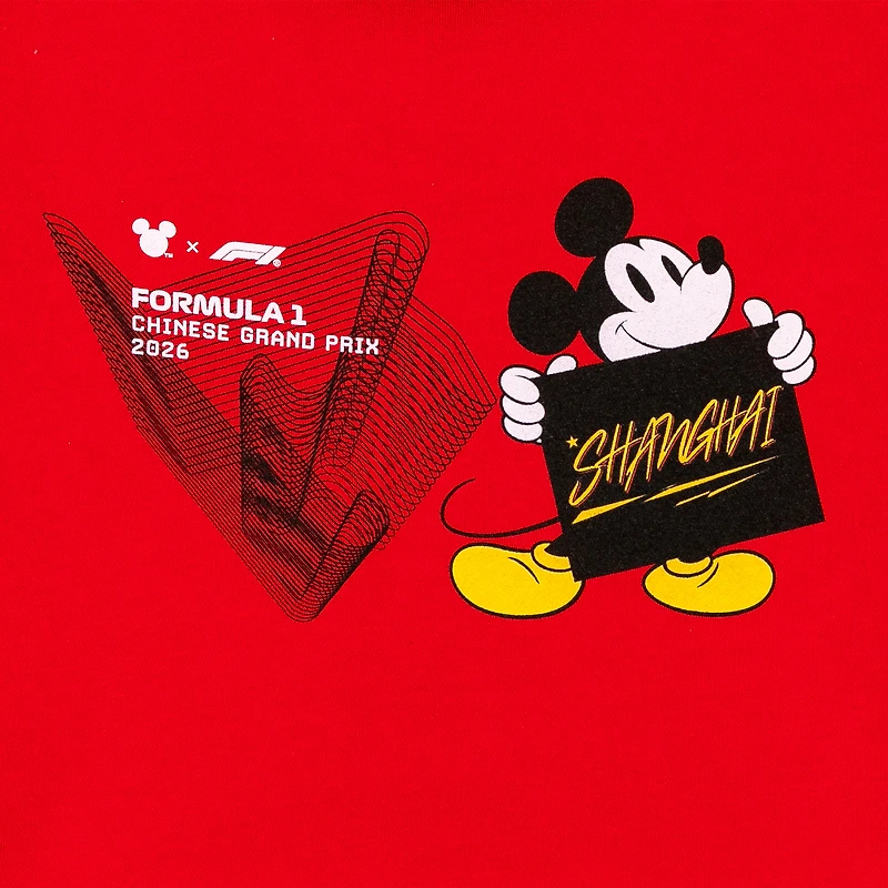 Men's  Red Formula 1 x Disney 2026 Chinese Grand Prix Hoodie