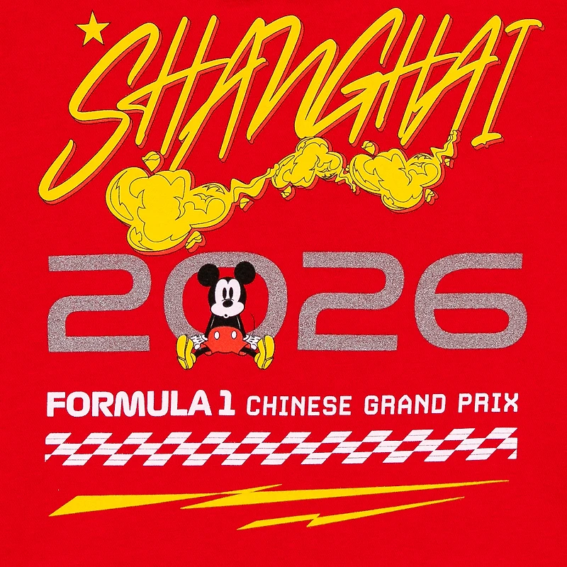 Sweat à capuche rouge pour homme Formula 1 x Disney Grand Prix de Chine 2026