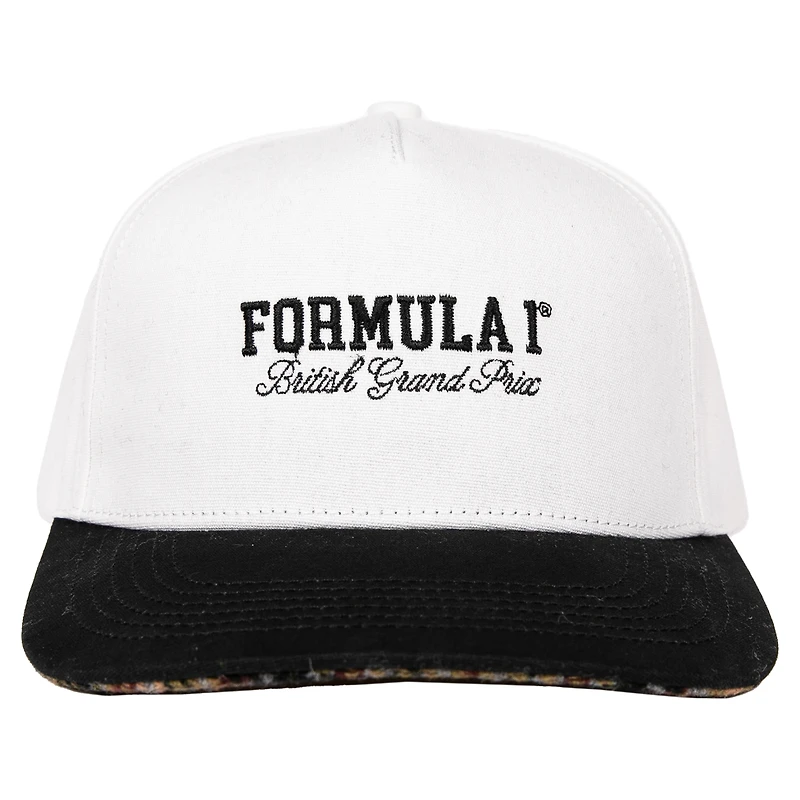 Men's White/Black British Grand Prix Adjustable Hat